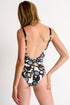 Shan Classique Draped front sweatheart neck one-piece